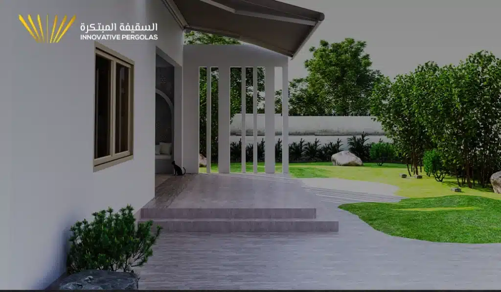مظلة حديقة مع زجاج أوتوماتيكي